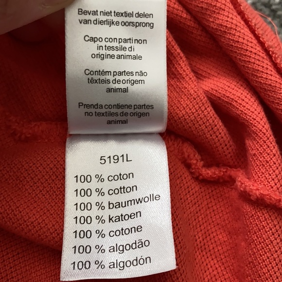 Lacoste Men’s Polo, size 5 (L), Coral - Picture 6 of 8